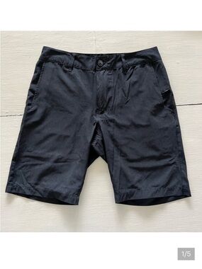 Nitrous Black Men’s Athletic Black Casual Shorts  Pocket Activewear size 28